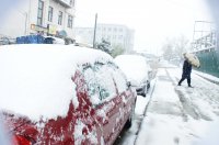 Апрель: Комрат в снегу (фоторепортаж)