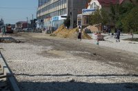 Продолжаются работы по реконструкции ул.Победа м.Комрат (фоторепортаж)