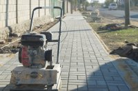В Комрате обновляется еще один тротуар