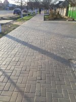 Прокладка тротуара в районе ПЮЭС м.Комрат (фоторепортаж)