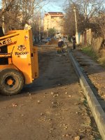 Прокладка тротуара в районе ПЮЭС м.Комрат (фоторепортаж)